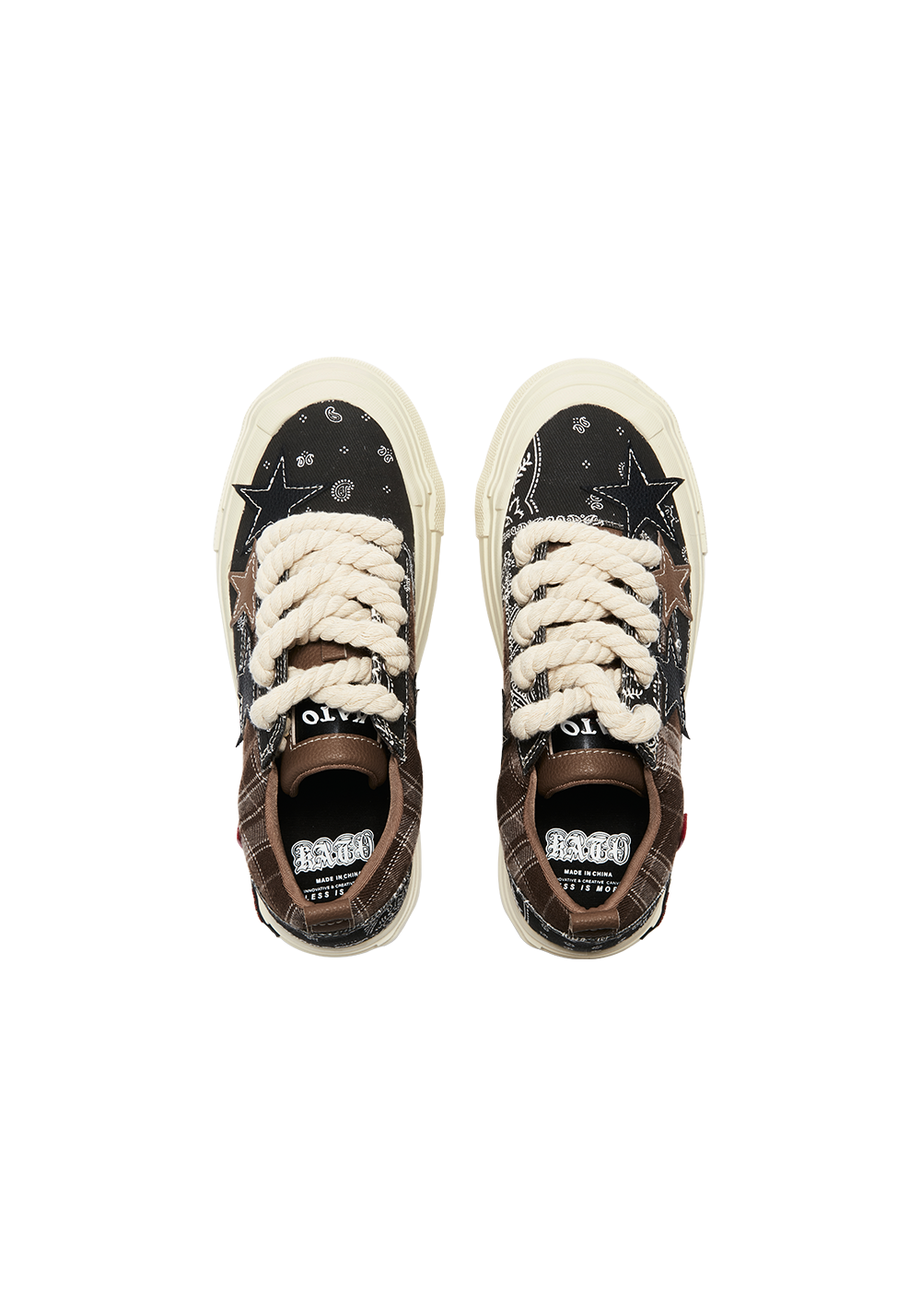 Star Canvas Shoes-Paisley - PSYLOS 1, Star Canvas Shoes-Paisley, Shoes, KAALIXTO, PSYLOS 1